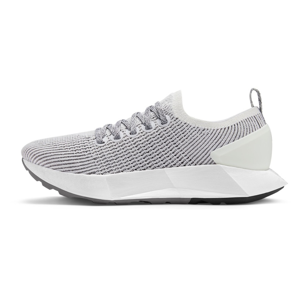 Allbirds 9.92 KG CO2E Tree Flyers Knit Running Shoes in Blizzard - Picture 2 of 9